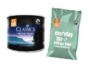 Superb prices on Fairtrade tea & coffee 